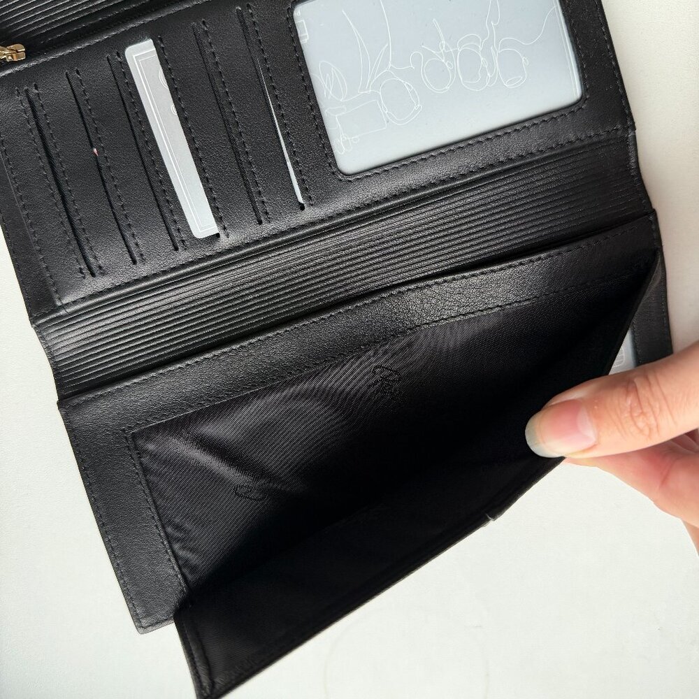 NEW Renzo Costa Navy Leather Fold Over Wallet - Picture 4 of 7